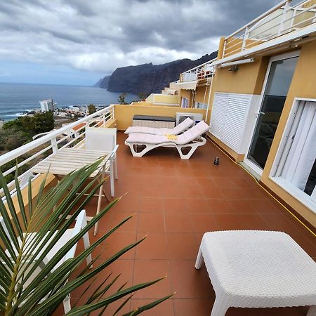 Апартаменты Los Gigantes,Huge Terrace,Sea View,Air Conditioning Пуэрто-де-Сантьяго Экстерьер фото