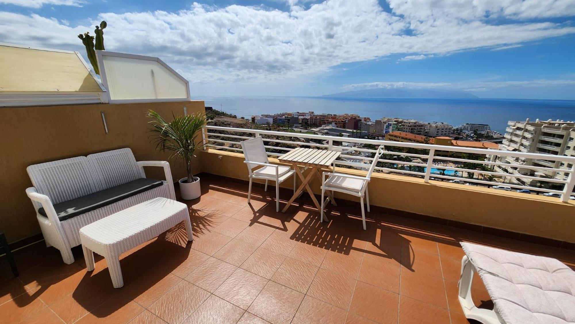 Апартаменты Los Gigantes,Huge Terrace,Sea View,Air Conditioning Пуэрто-де-Сантьяго Экстерьер фото